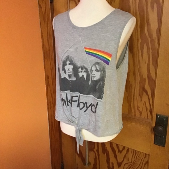Wetseal Pink Floyd Cropped Belly Top - Picture 5 of 11